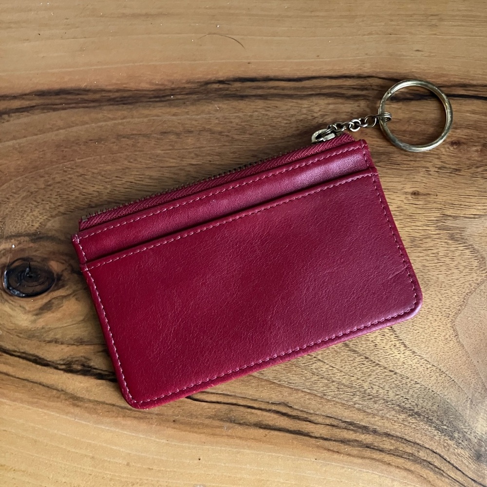 Coach Red Leather Wallet - GREAT condition